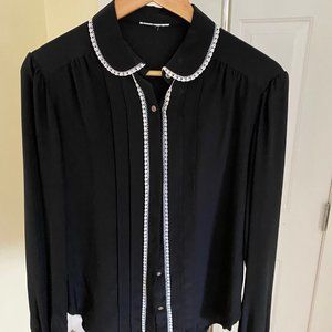 Vintage Black Button Down